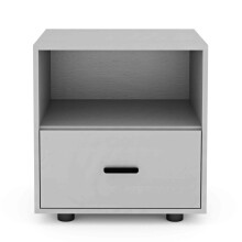 (1, Cool Grey) 1 Or 2 Drawer Wooden Bedside Table Storage