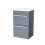 NES Home Nes Home 500mm Floorstanding 2 Drawer Vanity Basin Unit Anthracite 7