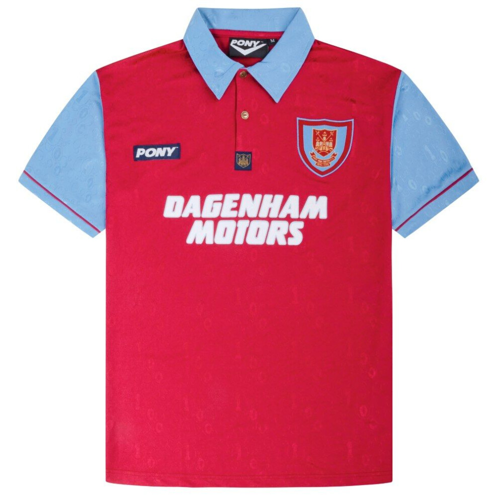 (M) West Ham United 1995 Centenary Retro Home Shirt