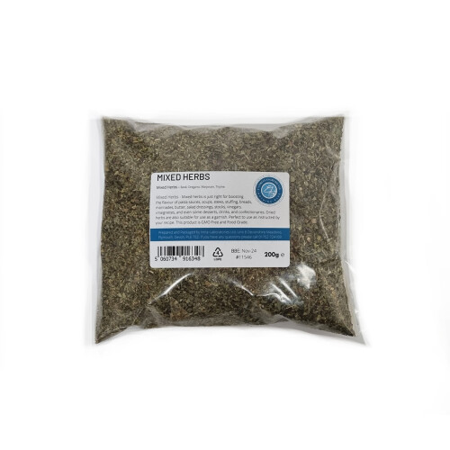 Mixed Herbs Dried, A Grade Premium Quality Herb Blend 200g