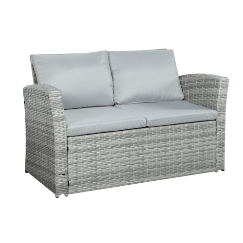Outdoor Living The Wilmslow 4 Seat Rattan Sofa Lounge Set 2