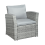 Outdoor Living The Wilmslow 4 Seat Rattan Sofa Lounge Set 5