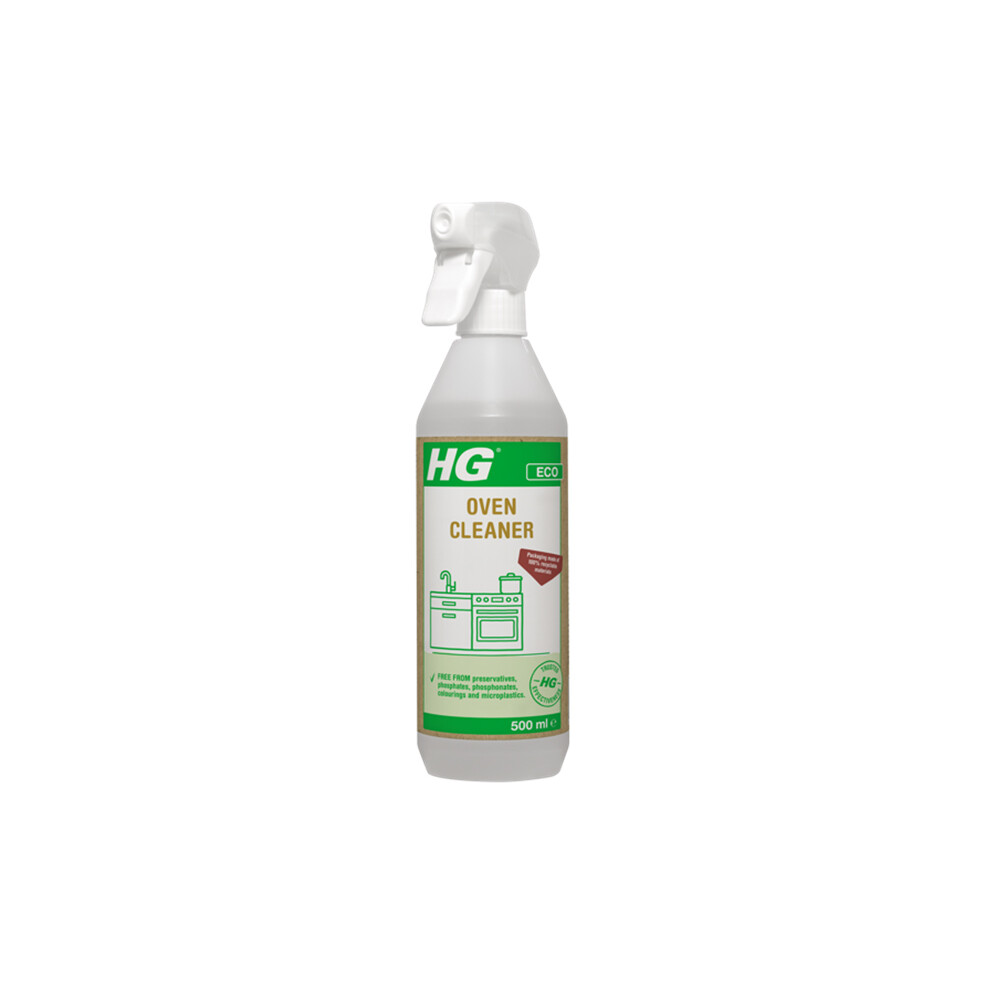 HG Eco Oven Cleaner Spray 500ml Removes Burnt In Grease