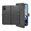 (Black) For Motorola E22 Wallet Flip PU Leather Stand Pouch Case 3