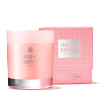 MOLTON BROWN DELICIOUS RHUBARB & ROSE THREE WICK CANDLE 480G