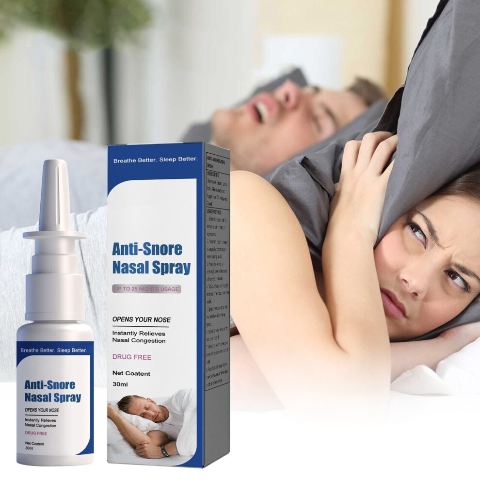 Closkye Anti Snoring Nasal Spray 20Ml – Relieves Nasal Congestion & Discomfort, Promotes Clear Breathing For Restful Sleep