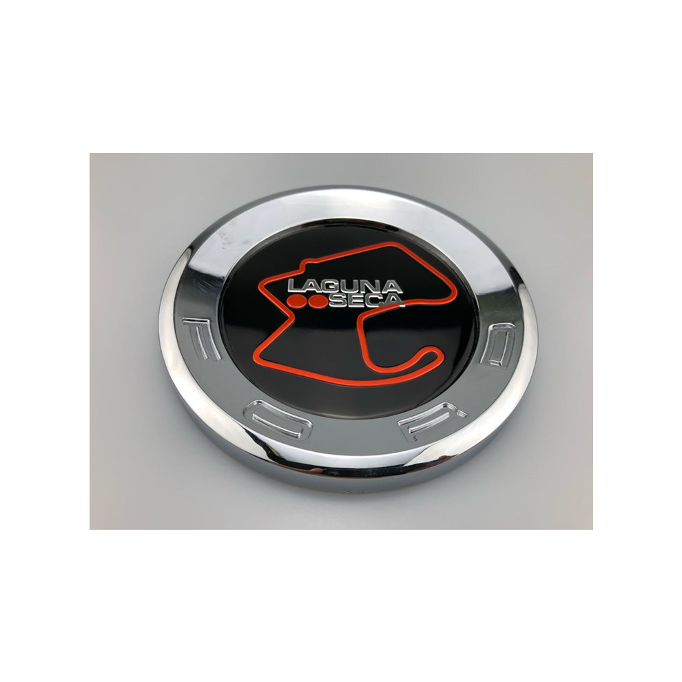 Chrome Laguna Seca Gt Shelby Rear Decklid Trunk Round Emblem Badge 3D (5.9 Inch) 7003606628862
