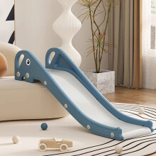 Kids Indoor Slide for Bed Couch Toddler Plastic Sofa Stairs Elephant Blue