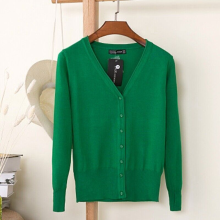 (Grass green, L/UK12) Womens Cardigan Long Sleeve Ladies Knitted Top Outwear Cardigans Plus Size 8-24.