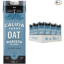 Califia Farms Oat Barista Blend with Calcium - Dairy Free, Lactose Free, Vegan (6 x 1L)