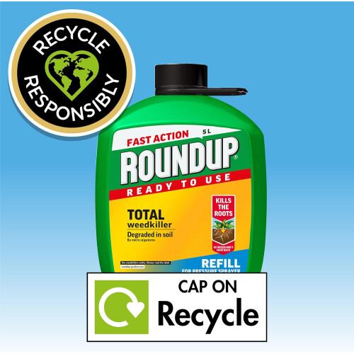 Roundup Roundup Fast Action Total Weedkiller, 5 Litre Refill 1