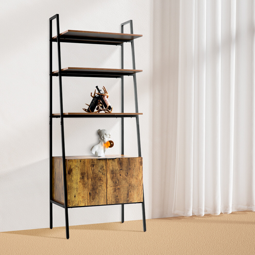 Industrial Style Wooden Bookshelf