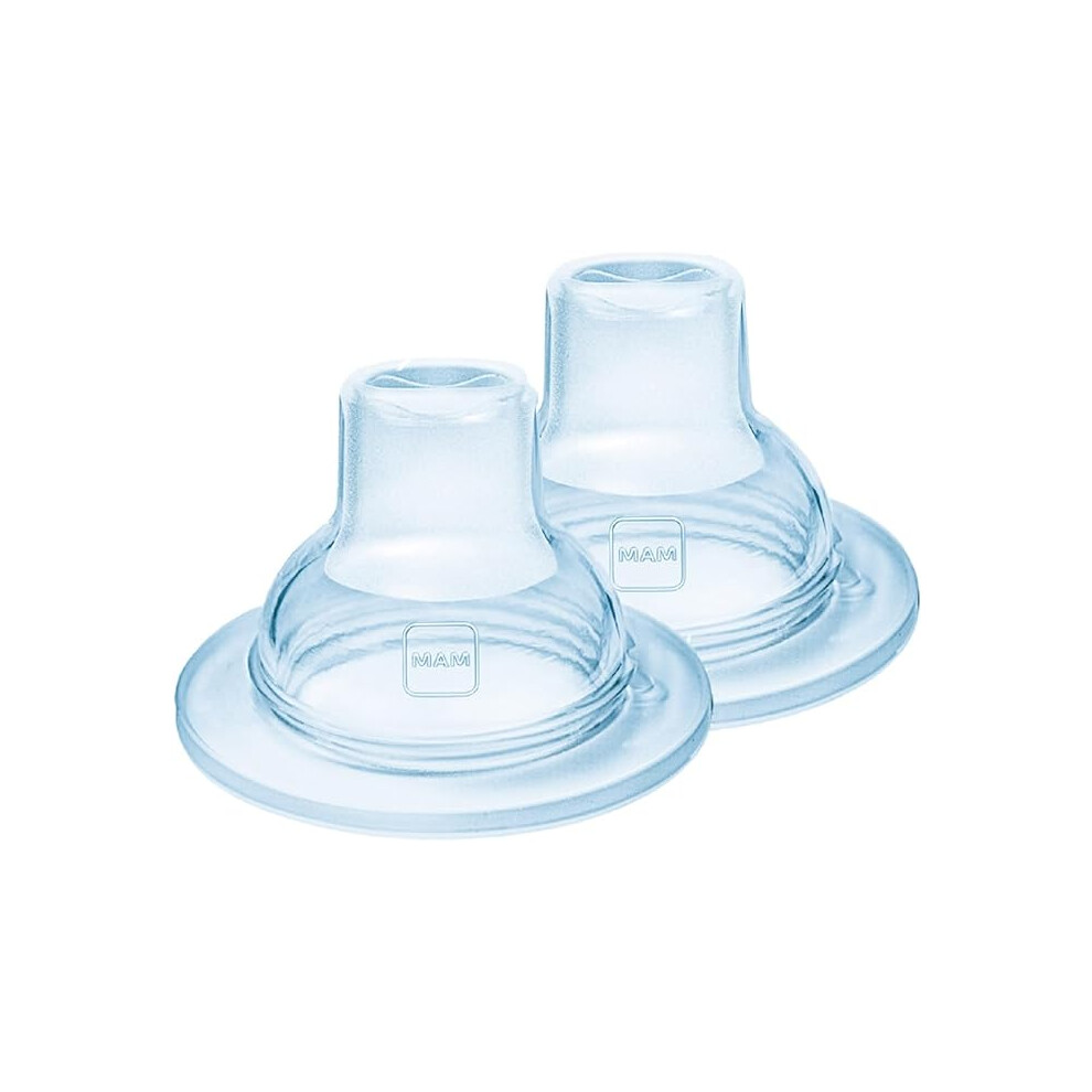 MAM Extra Soft Bottle Spouts Suitable  4+ Months MAM Bottle Teats with SkinSoft Silicone Fits all MAM Baby Bottles Baby Feeding Essentials Pack of 2