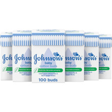 Johnson's Baby Cotton Buds 100s (Pack of 12)