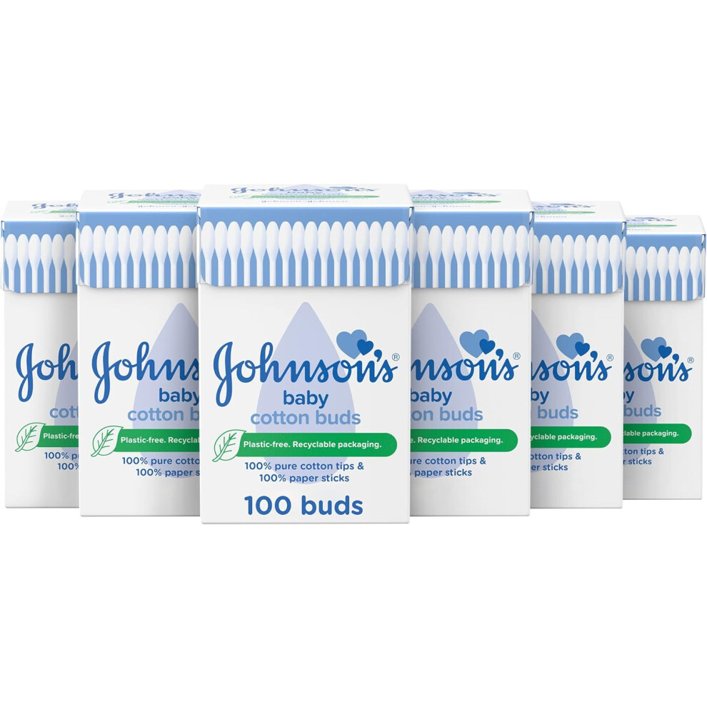 Johnson's Baby Cotton Buds 100S (Pack Of 12)