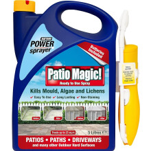Patio Magic! Battery Power Sprayer: Ideal for Patios, Paths and Driveways (Kills Algae and Lichens) 5 Litres
