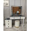 MN Furniture HIGH GLOSS BEDROOM DRESSING TABLE WHITE AND BLACK 1