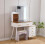 MN Furniture HIGH GLOSS BEDROOM DRESSING TABLE WHITE AND GOLD 1
