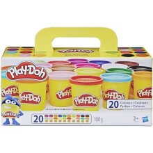 Play-Doh Cans Pack of 20 Super Colour - 85g Each, 20 Vibrant Colours for Creative Play, Great for Play Dates & Gifts
