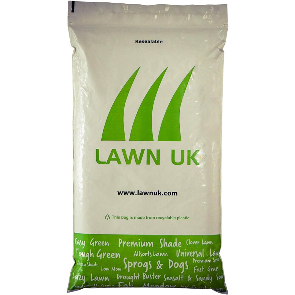 Sprogs & Dogs Ultra Hardwearing Grass Seed by Lawn UK - Ultimate Grass Seed Family lawns Super Durable Tough Lawn Seed Mixture Fast Growing (1kg)