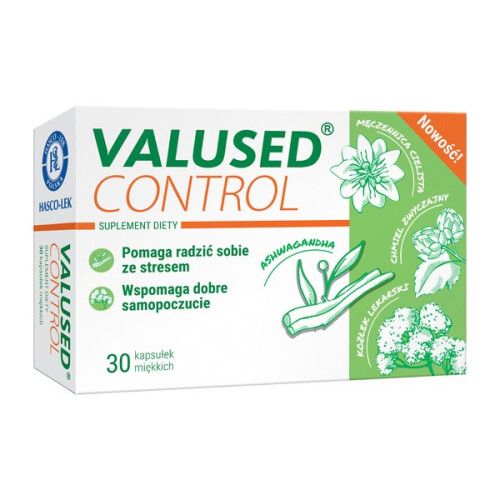 VALUSED Control 30x tablets Ashwagandha Stress Relax Nerwy Stres