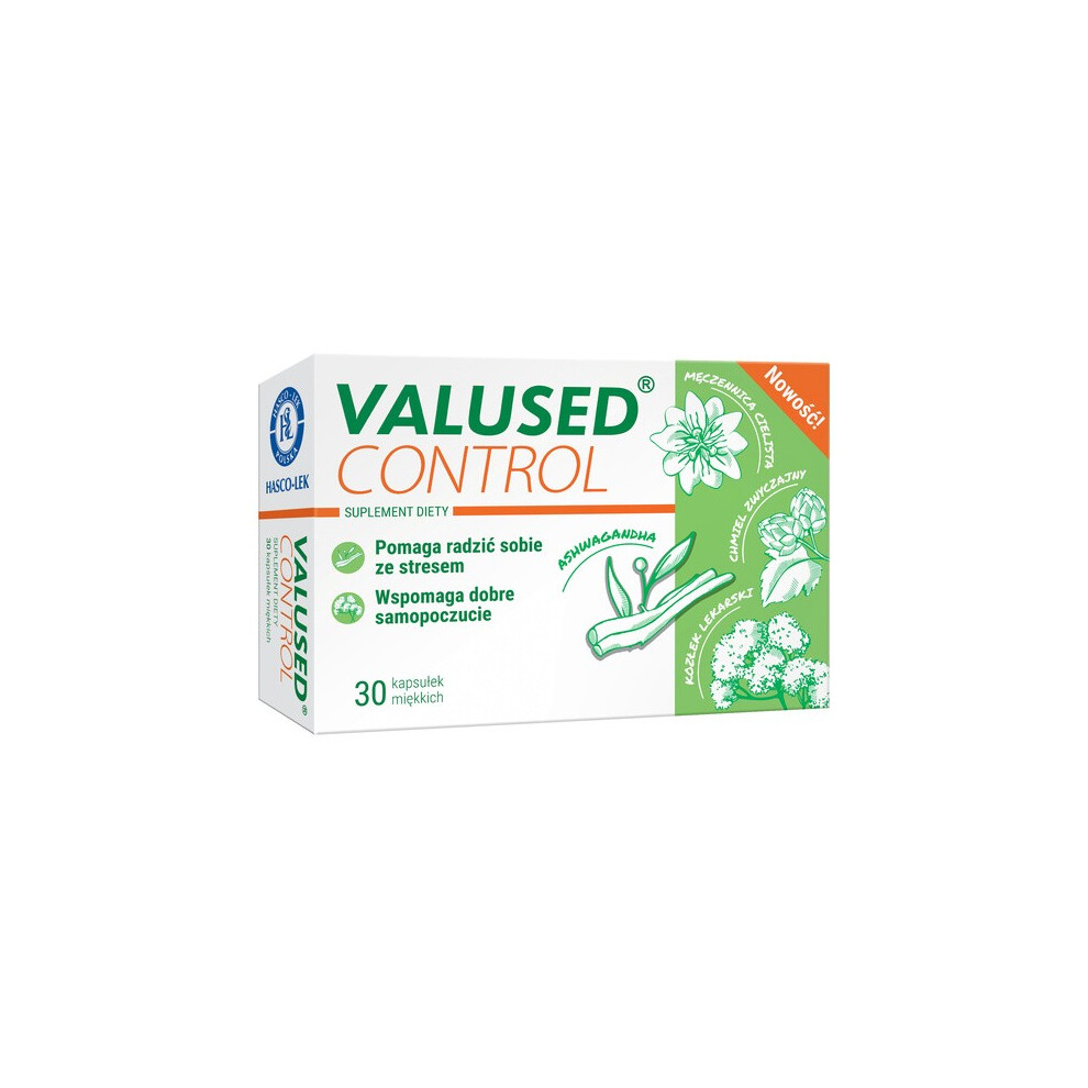 Przeds. Produkcji Farmaceutycznej Hasco-Lek S.a. Valused Control 30X Tablets Ashwagandha Stress Relax Nerwy Stres