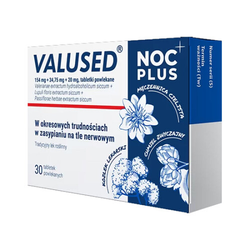 Valused Noc Plus 30x tablets for insomnia na bezsenność 1