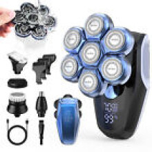SEJOY 5 in 1 Men Electric Shaver 7 Head Razor Bald Beard Trimmer