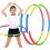 Kids Hula Hoop Detachable, Collapsible Adjustable Rings Hula Hoops 4