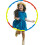 Kids Hula Hoop Detachable, Collapsible Adjustable Rings Hula Hoops 6