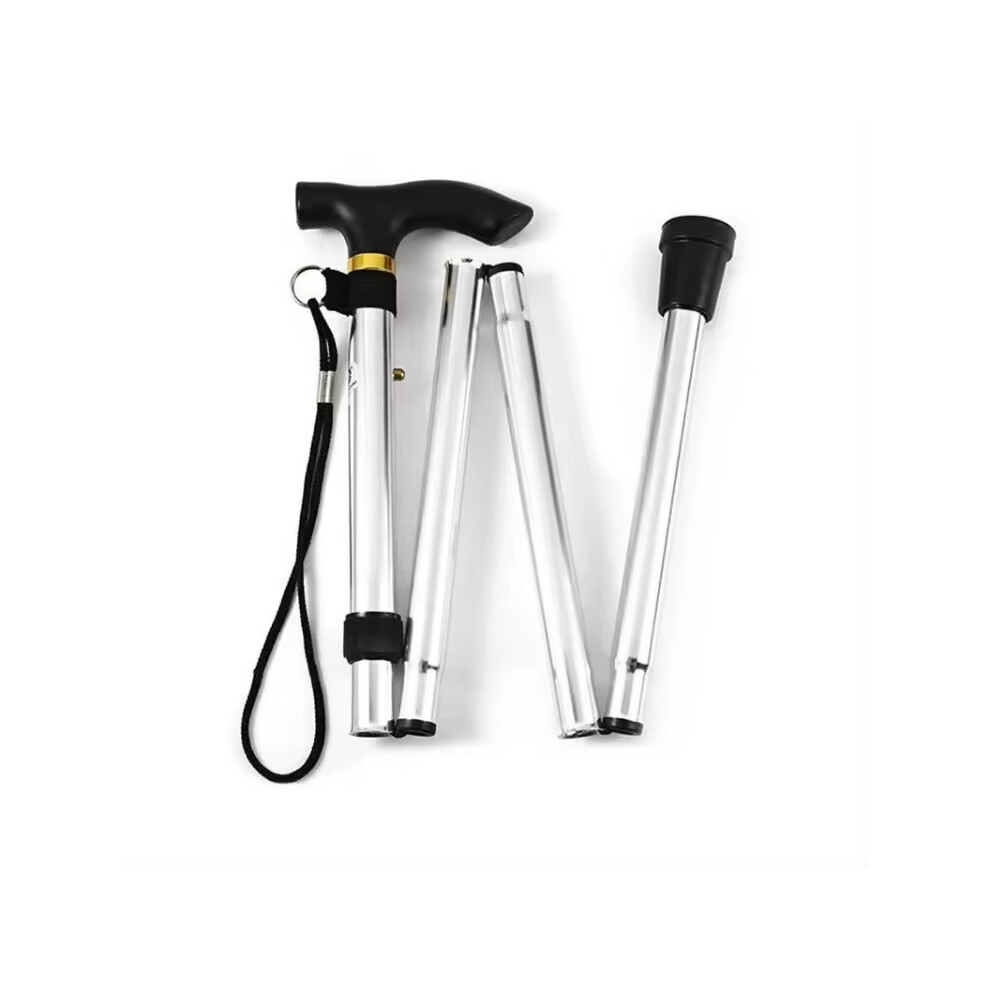 Vearz Silver (Silver) Folding Adjustable Height Cane Walking Sticks