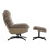 Living And Home Chenille Lounge Chair with Footstool 5
