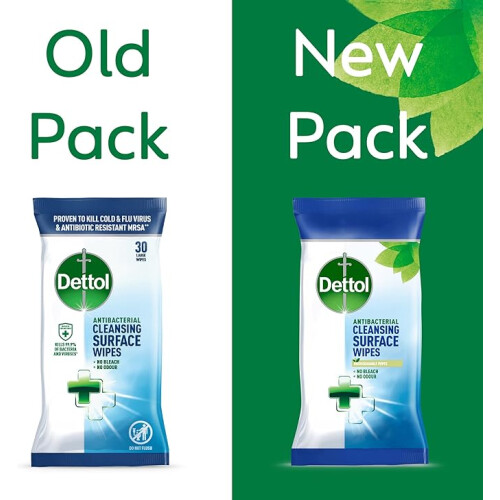 Dettol Dettol Antibacterial Biodegradable Surface Cleaning Disinfectant Wipes, 110 x 3 Wipes (Total 330 Wipes) 1