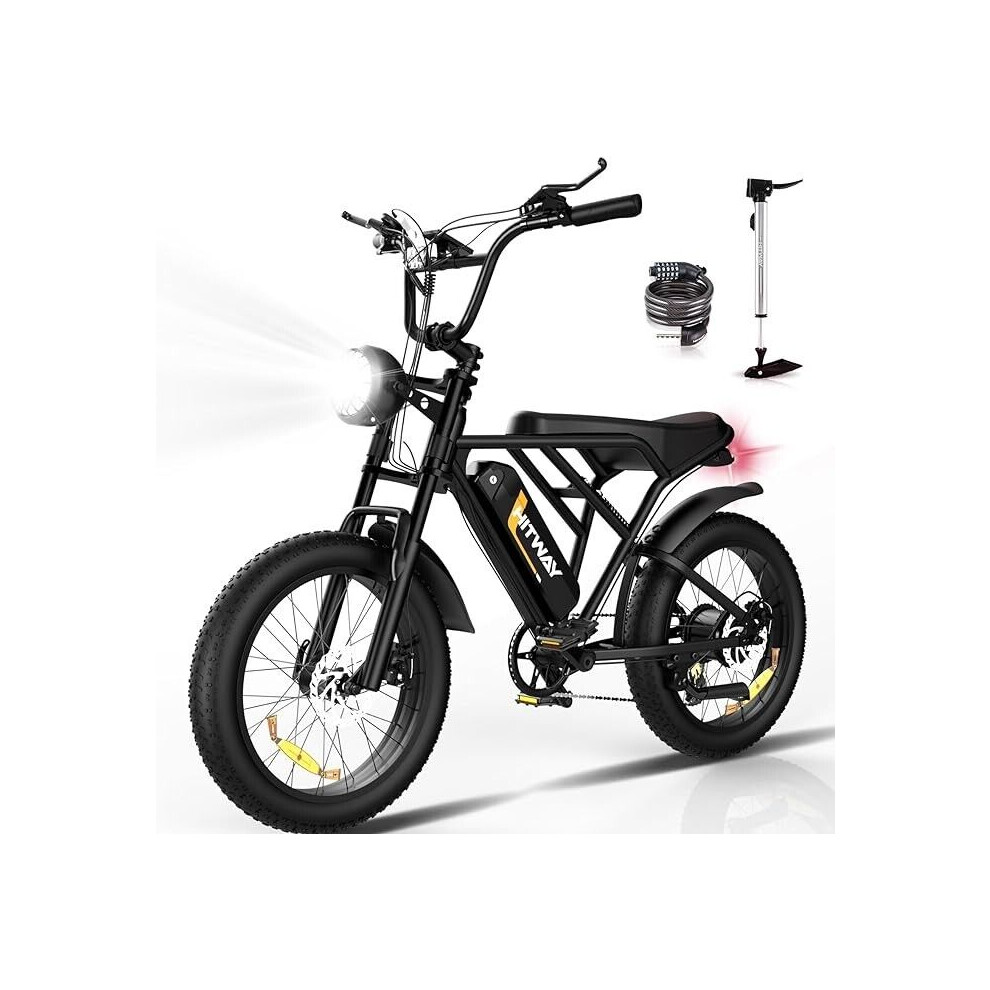 Hitway Bk29 20"4.0 Fat Tire E-bikes 48V18AH Bicycle Range 40-80km