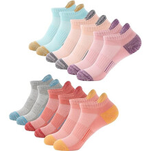 6 Pairs Cushioned Sports Breathable Socks for Women(UK3-5)