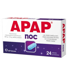 Apap Night, Apap Noc 500 mg , 24 tabl