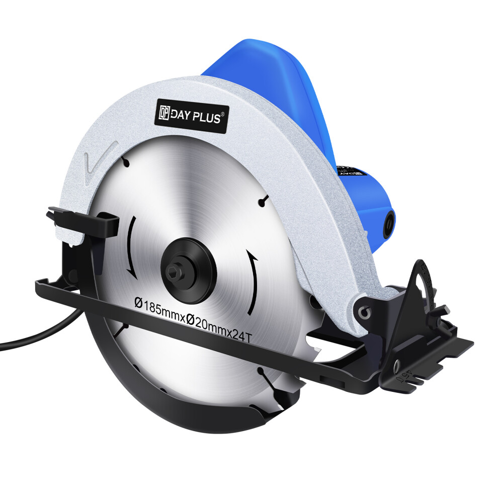 Circular Saw, 900W Electric Circular Saw 4700Rpm, Power Saw Tool, Cutting 55Mm Depth, 45Âº Angle, Safety Switch, For Wood, Plastic, Soft Metal 721703284268