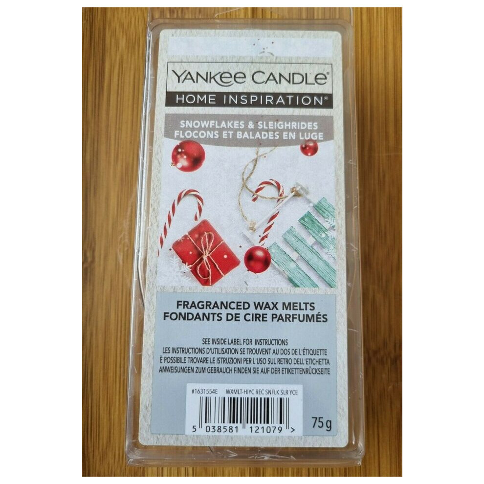 Snowflakes & Sleighrides - YANKEE CANDLE HOME INSPIRATION FRAGRANCED WAX MELT