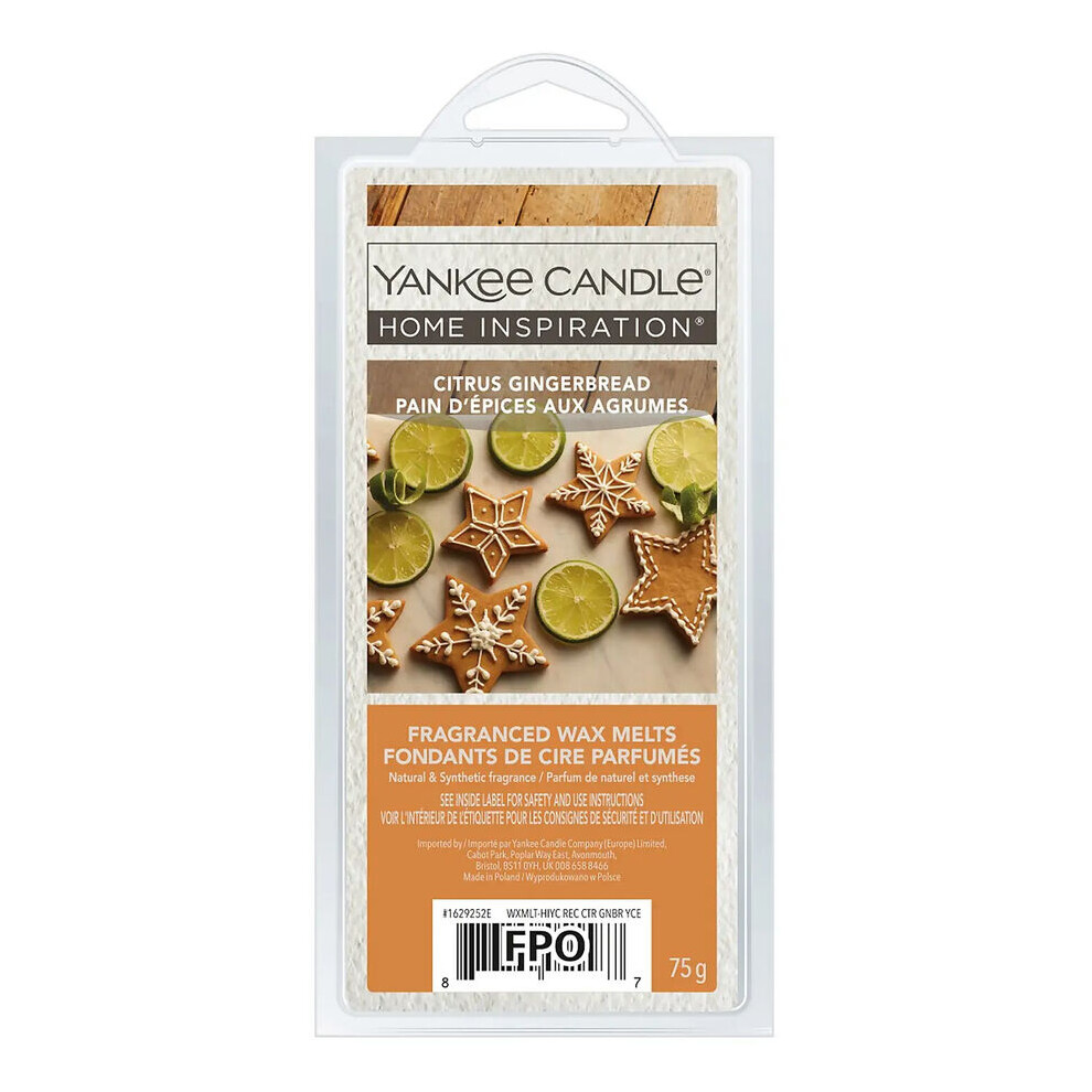 Citrus Gingerbread YANKEE CANDLE HOME INSPIRATION FRAGRANCED WAX MELT