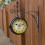 Black Dual Sided Station Clock, Wall-Mounted Antique Station Clock Home Decor 3