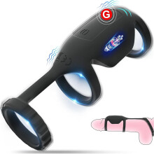 Vibrating Cock Vibrator Penis Ring Handle Sexual Sex Toy Men and Women