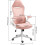 High Back Ergonomic Mesh Back Computer Pink Chair with Flip-up 7