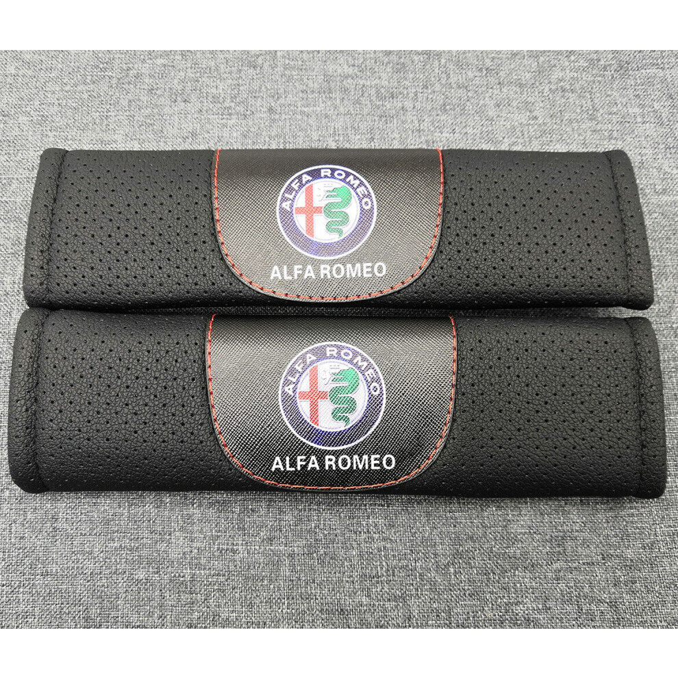 Car Seat Belt Shoulder Cushion Cover Pad Fit For Alfa Romeo Car 2Pcs