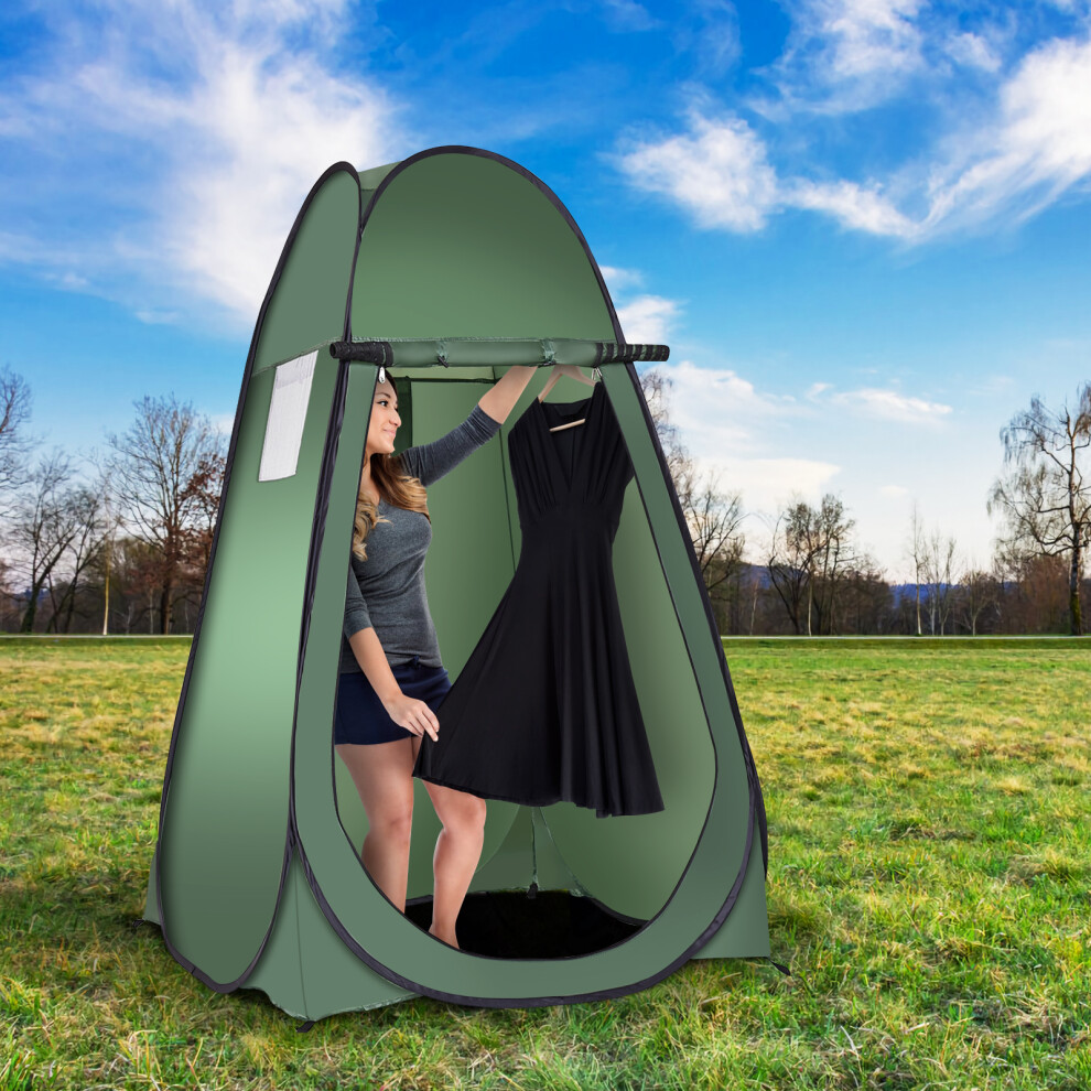 Pop Up Camping Shower Tent Folding Toilet Tent 120 x 120 x 190CM W/ Window