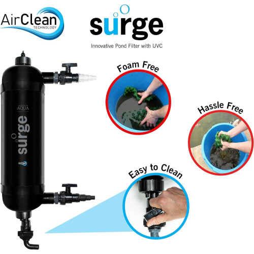 Evolution Aqua Evolution Aqua Surge Pond Filter With 18w UV 1