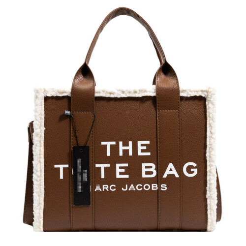 (Brown) Women Designer Handbags Laptop Tote Bag Large PU Leather Shoulder Bag