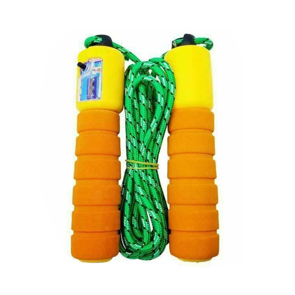 (Yellow) Adults/Kids Skipping Rope Adjustable Jumping Rope