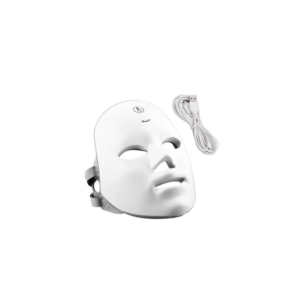 Light Therapy Led Face Mask Anti Aging Photon 7 Color Treatment Skin Facial Beauty