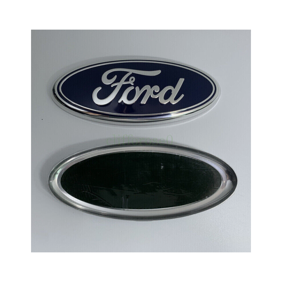 Front Oval Badge Grille Logo For Ford Fiesta 2012-2014 175mm x 70mm