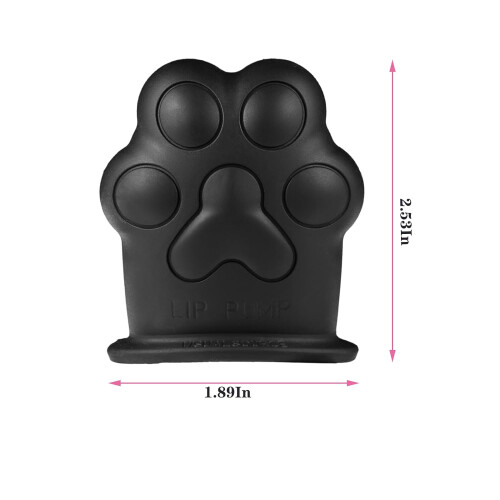 (Black) Cat's Paw Cute Shape Lip Plumper Device 2